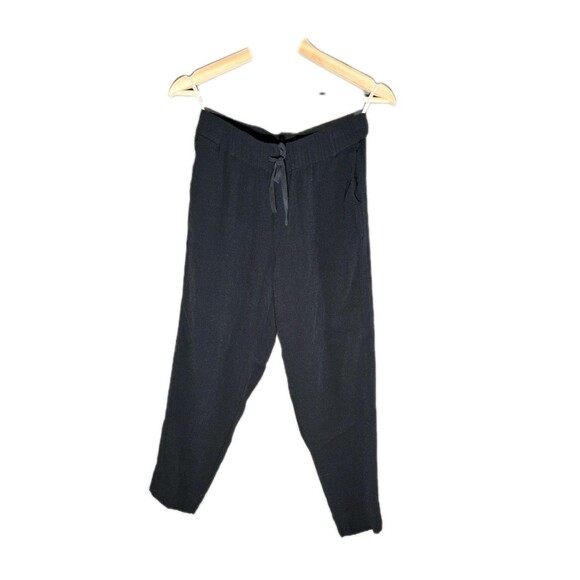 Kate Spade Live Colorfully Capri Pants Minimalist Black Tapered Trousers 00 - Picture 4 of 6